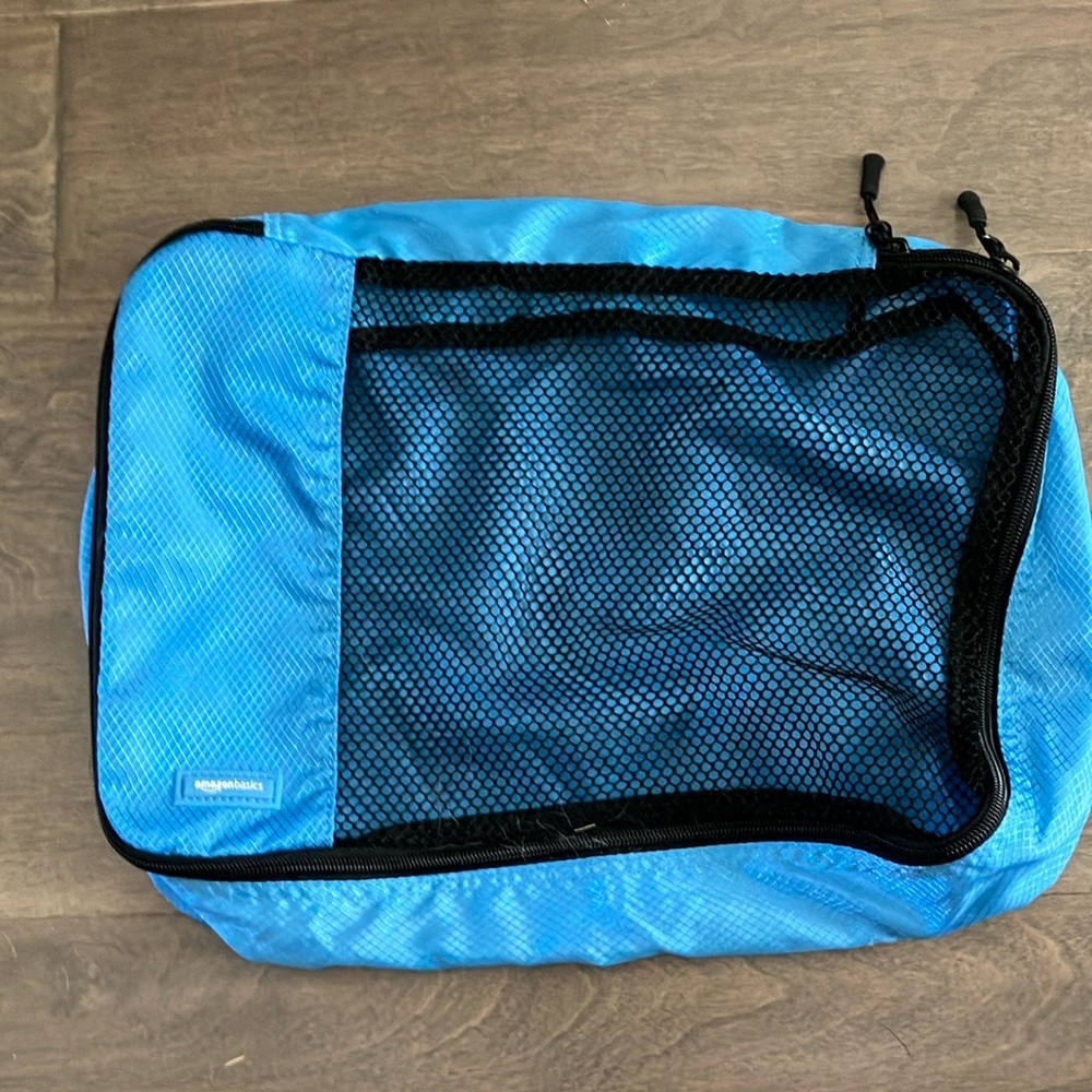 Packing cube Amazon Basics Blue black Zippered